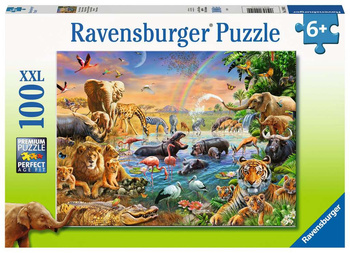 Puzzle 100 XXL Lac dans la jungle 129102