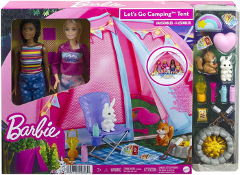 Barbie camping tent + 2 dolls HGC18