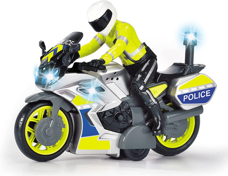 Police motorcycle toy 17cm light sound 371-2018