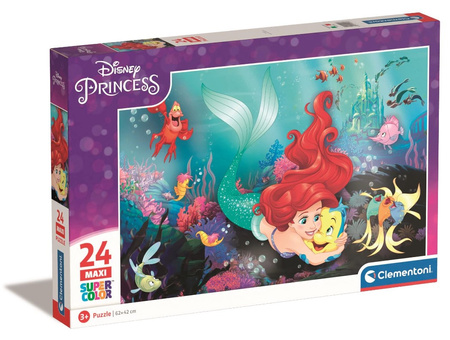 Clementoni Puzzle 24 Maxi SuperKolor Little Mermaid 24243