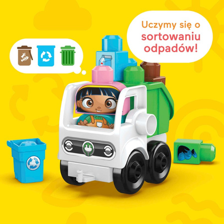 Mega Bloks Eco-garbage Truck Blocks for Children HDL06