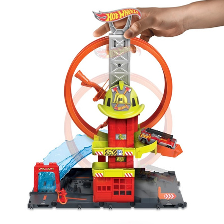 Ensemble caserne de pompiers Hot Wheels City pour enfants HKX41