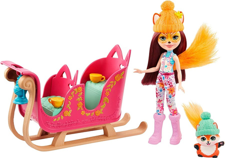 Poupée Barbie Enchantimals + véhicule FJH11/GJX31
