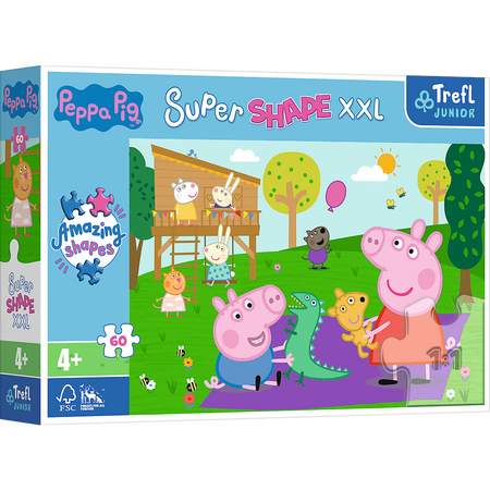 Trefl Puzzle 60 XXL - Jeux avec frère Peppa 50011