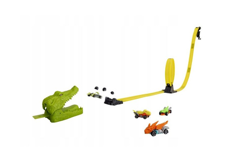 Coffret d'attaque de crocodile avec 4 voitures 1417333