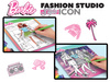 Barbie Sketchbook Fashion Studio Style Icon 12839 - Fashion Design Set