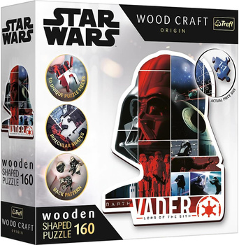 Trefl Puzzle 160 en bois Dark Vador, Star Wars 20190