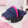 Car seat with visor navy blue/dark pink 67954