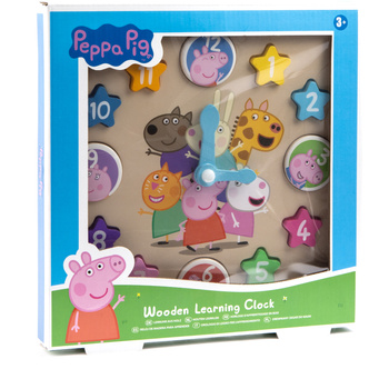 Horloge d'apprentissage en bois RMS Peppa Pig 85-0029 92605