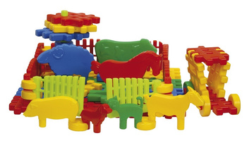 Construction blocks for children Mali Farmerzy 25746