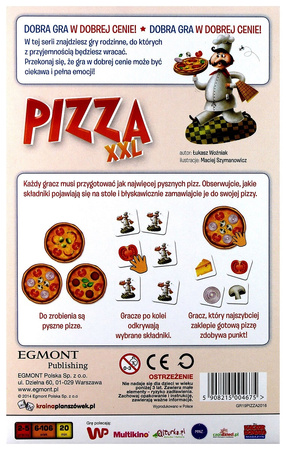 Jeu Pizza XXL EGMONT / De bons jeux à bon prix 04675