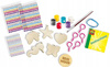 Wooden keychains stickers with diamonds - Creative fun 14702