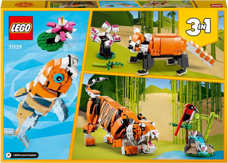 LEGO CREATOR Tigre majestueux 31129 pour les enfants de 9 ans et plus