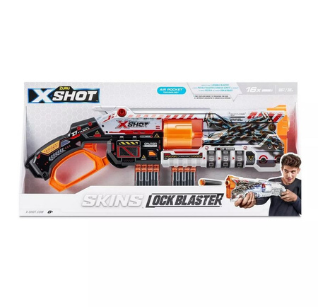 X-SHOT Skins Lock Blaster Gun 8 darts 36606