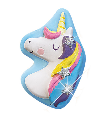 Plaster casts Unicorns with paints 01359