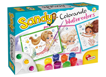 DANTE Lisciani Sandy Colorando! Watercolor Coloring Book 97470