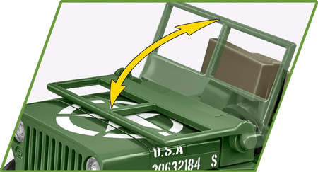 COBI HC World War II Willys MB & Trailer 200kl 2297