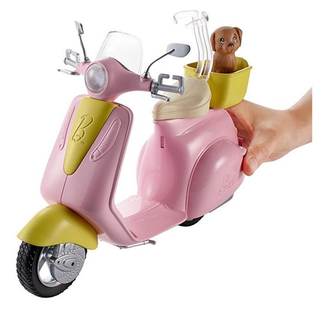 MATTEL Barbie scooter avec chiot FRP56 - Jouet pour enfants