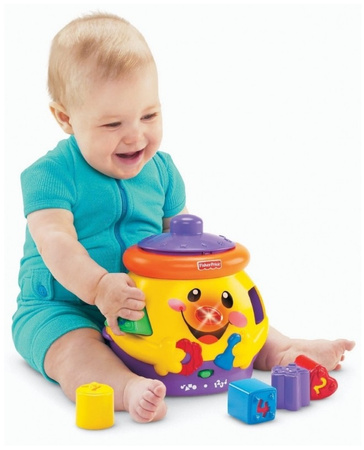 Educational toy pot with a block K0428