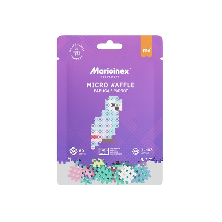 MARIOINEX Micro blocs gaufrés 80 pièces Parrot 05883