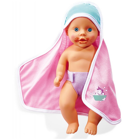 Poupée nouveau-né, baignoire bébé sale 30cm 503-0006