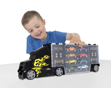 Transporteur de voitures + 8 voitures pour enfants 1417090