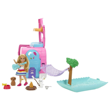 Barbie Camper Chelsea Set 2en1 HNH90 - Cadeau parfait pour les enfants