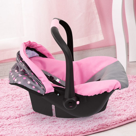 Car seat with visor light pink/gray for children 67966