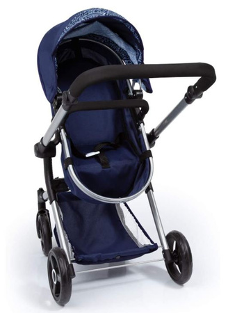 Combi stroller, deep stroller, navy blue/blue 18403