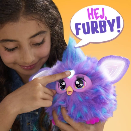 Interactive FURBY mascot purple F6743