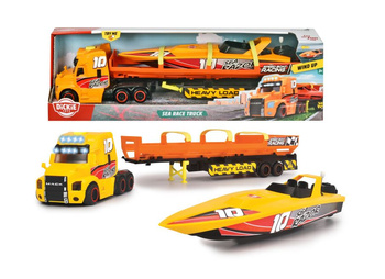 Truck with motorboat 41cm light/sound 374-7009