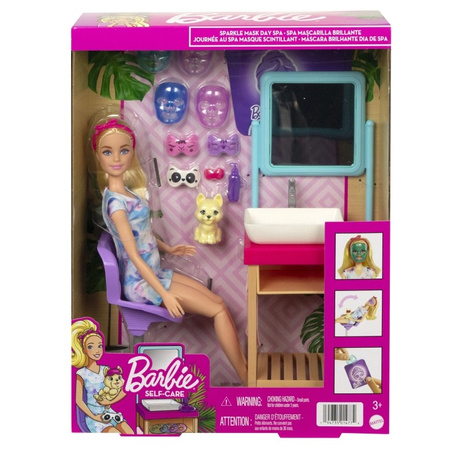 Barbie home SPA set poupée HCM82 - détente et soins amusants