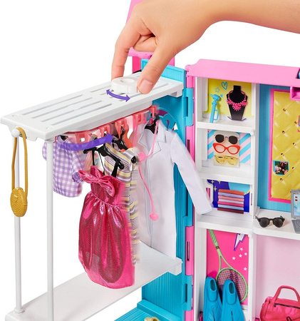 Barbie's dream wardrobe with a doll and accessories GBK10