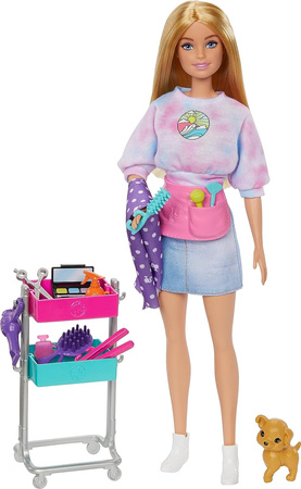 Poupée Barbie Malibu Styliste avec un chien MATTEL HNK95