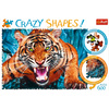 Puzzle 600 Formes Folles - Les yeux dans les yeux avec un tigre 11110 - Puzzle pour adultes et enfants