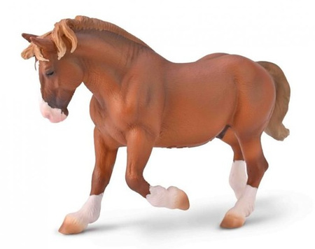 Breton stallion DANTE Collecta, chestnut color 80008