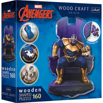 Puzzle en bois Avengers 160 pcs. Thanos sur le trône 20184