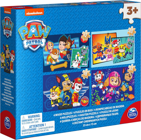 PAW Patrol wooden puzzle 4in1 6040049