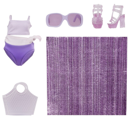 MGA Rainbow High Swim&Style Violet Violet Poupée 507314