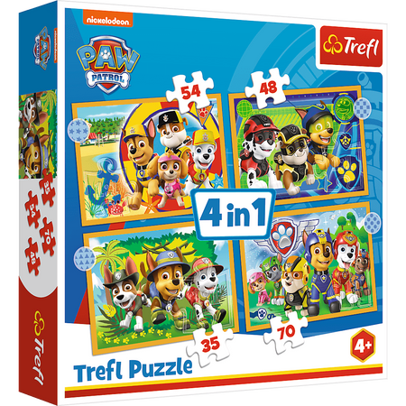 4in1 Holiday Paw Patrol puzzle for children 34395