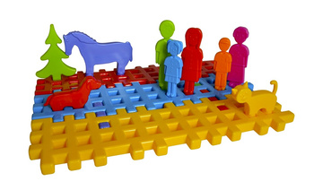 Blocs pour enfants Happy Family 25234