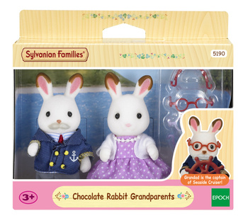 SYLVANIAN Families Grandparents Rabbits with Chocolate Ears 05190