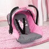 Siège auto avec visière rose clair/gris pour enfants 67966