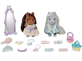 SYLVANIAN Amis poneys cheveux longs + accessoires 05650