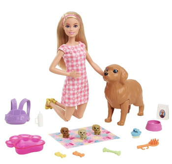 Barbie Dogs are born - set with HCK75 doll