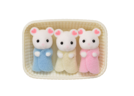 Triplettes de souris en mousse SYLVANIAN 05337 53379