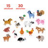 CZUCZU Puzzle jumelé Animaux à la campagne 91811 - Puzzles éducatifs pour enfants