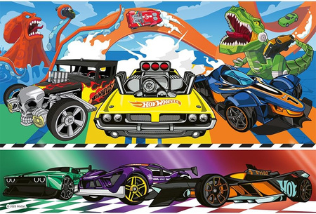 Trefl Puzzle 100 voitures Hot Wheels à grande vitesse 16466