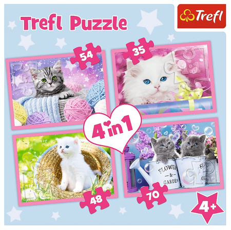 4in1 Puzzle Cat Fun 34330