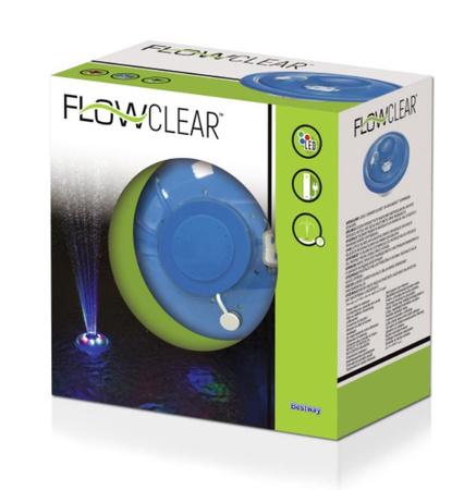 Fontaine de piscine avec lumière LED BESTWAY B58493